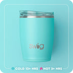 Swig Saturdays in Tallahassee Design 12oz Stainless Steel Tumbler - White