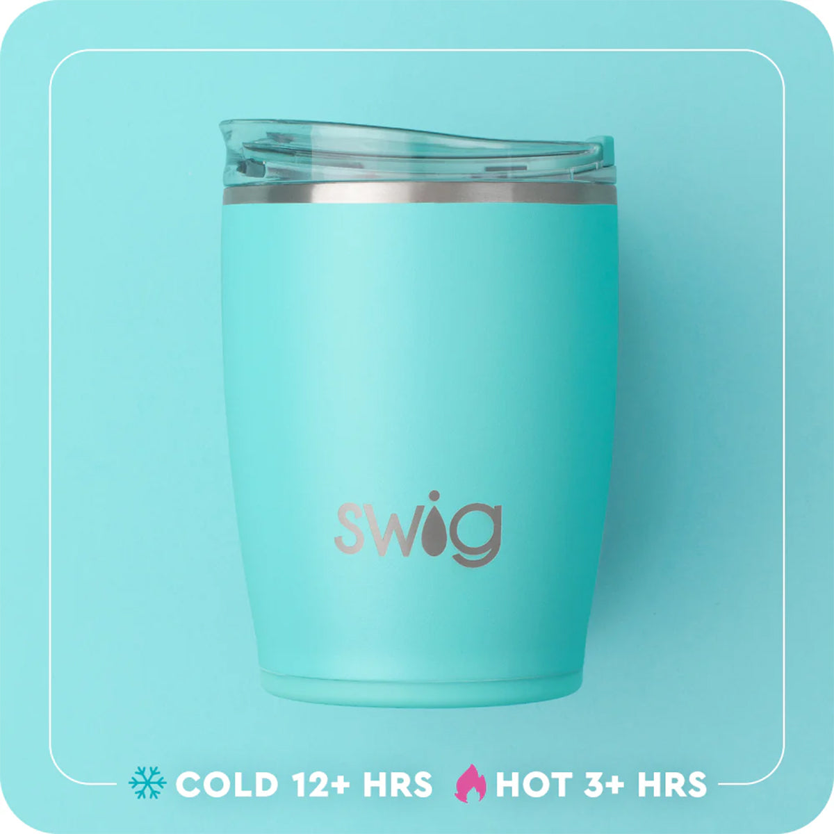 Swig Saturdays in Tallahassee Design 12oz Stainless Steel Tumbler - White