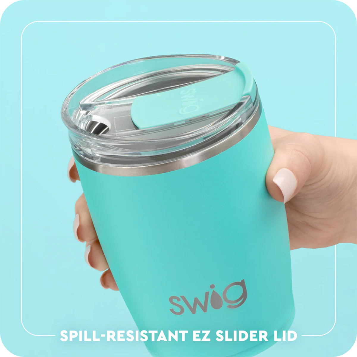 Swig Saturdays in Tallahassee Design 12oz Stainless Steel Tumbler - White
