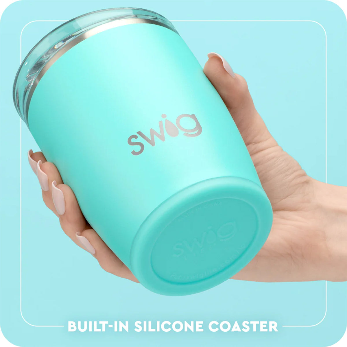 Swig Saturdays in Tallahassee Design 12oz Stainless Steel Tumbler - White