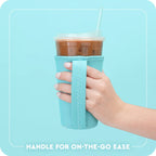 Swig Saturdays in Tallahassee Design Medium Iced Cup Coolie - White