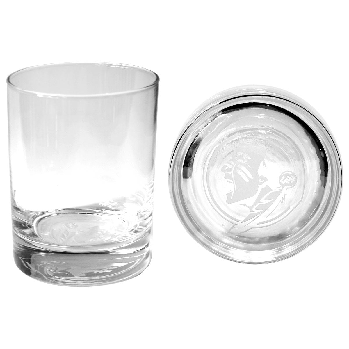 Jardine 14oz Glass with Etched Seminole Logo on Bottom