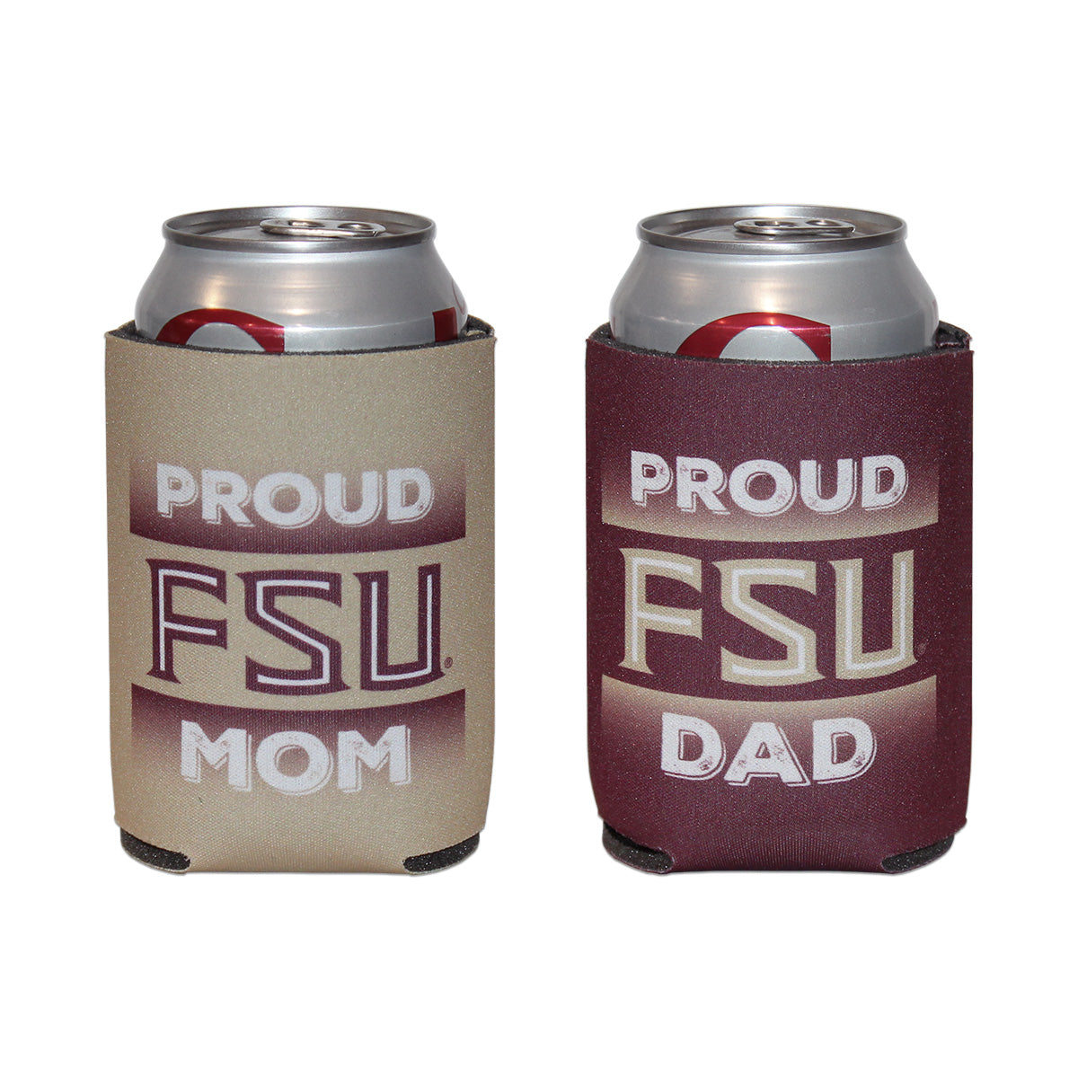 Jardine Proud FSU Mom/Proud FSU Dad Design Can Cooler Set - Garnet/Gold