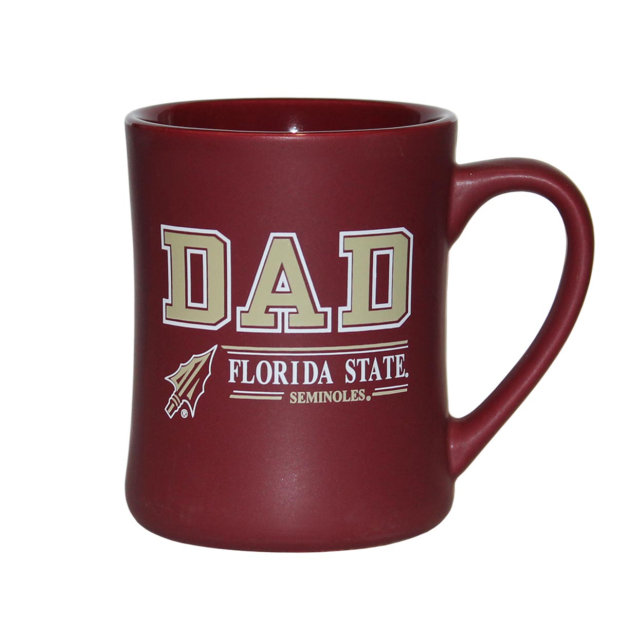 RFSJ Dad/Florida State Seminoles/Arrowhead Design 16oz Mug - Garnet