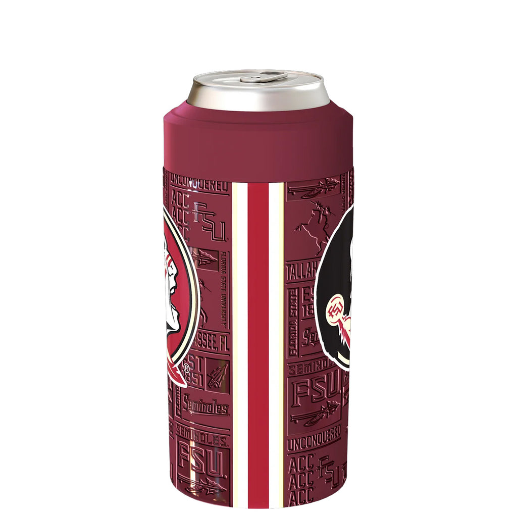 Frostbuddy Seminole Logo Design Universal Can Cooler - Garnet