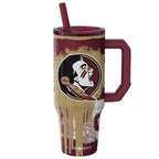 Frostbuddy Seminole Logo Design 40oz Insulated Tumbler - Garnet/Gold