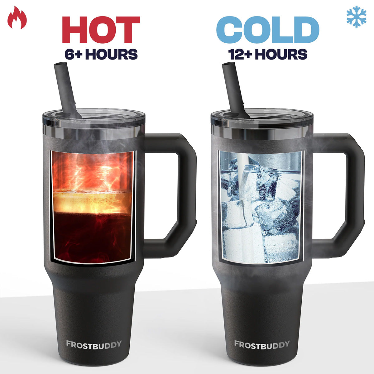 Frostbuddy Seminole Logo Design 40oz Insulated Tumbler - Garnet/Gold