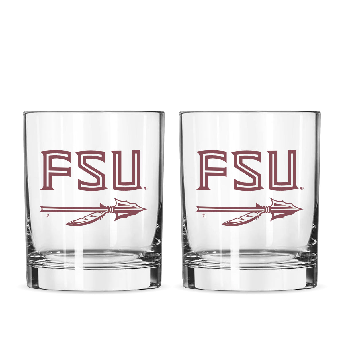 Neil FSU Spear 14oz Rock Glass Set