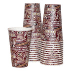Spirit Products Florida State Seminoles Multi Logo Design 9" Paper Cup 25Pk - Garnet