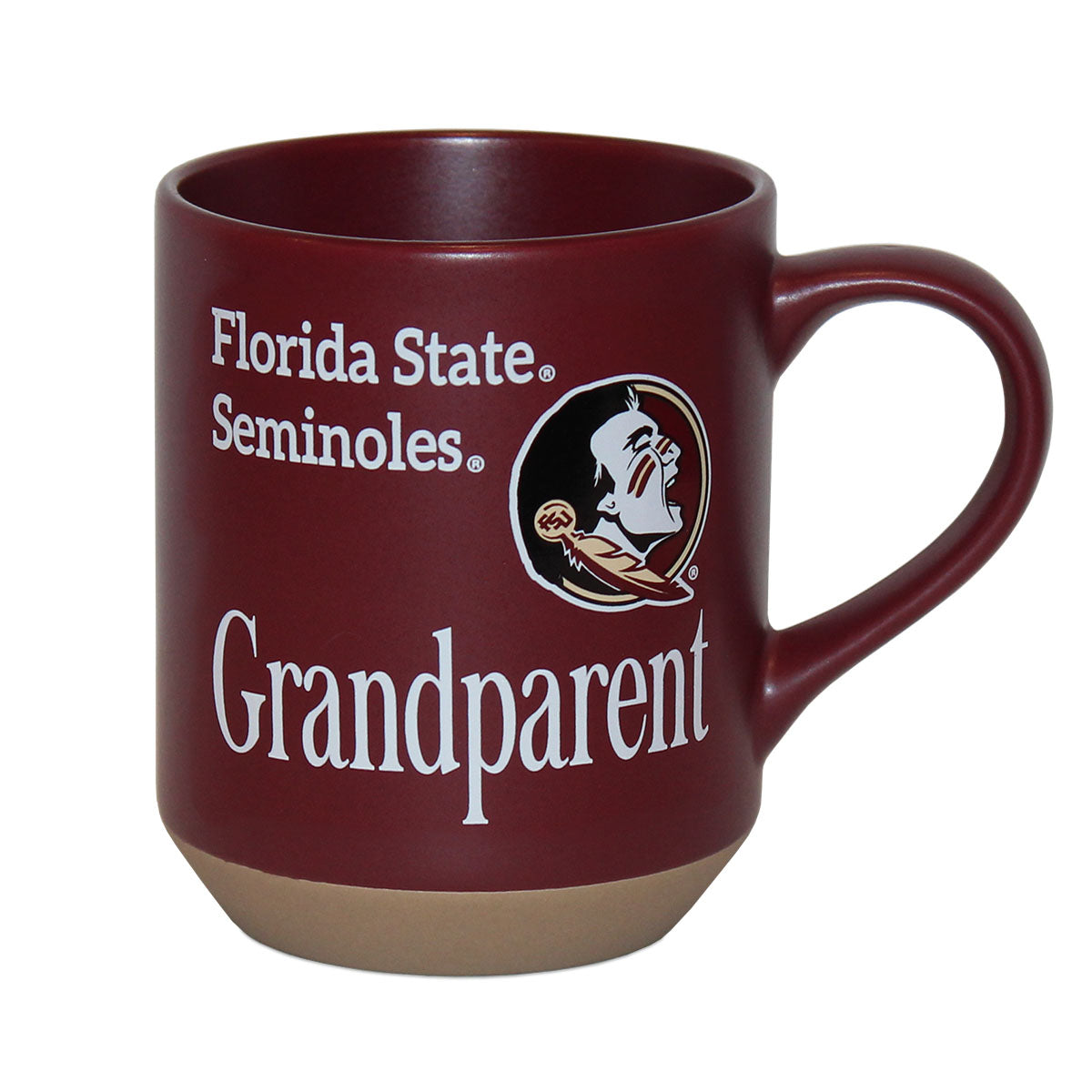 RFSJ Florida State Seminoles Grandparent 16oz Matte Finish Ceramic Mug - Garnet