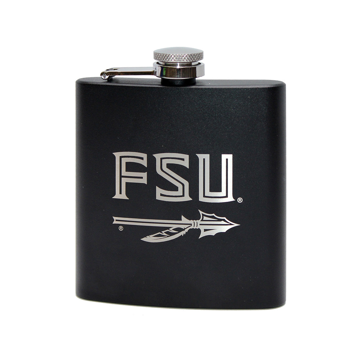 RFSJ FSU Spear 6oz Stainless Steel Flask - Black