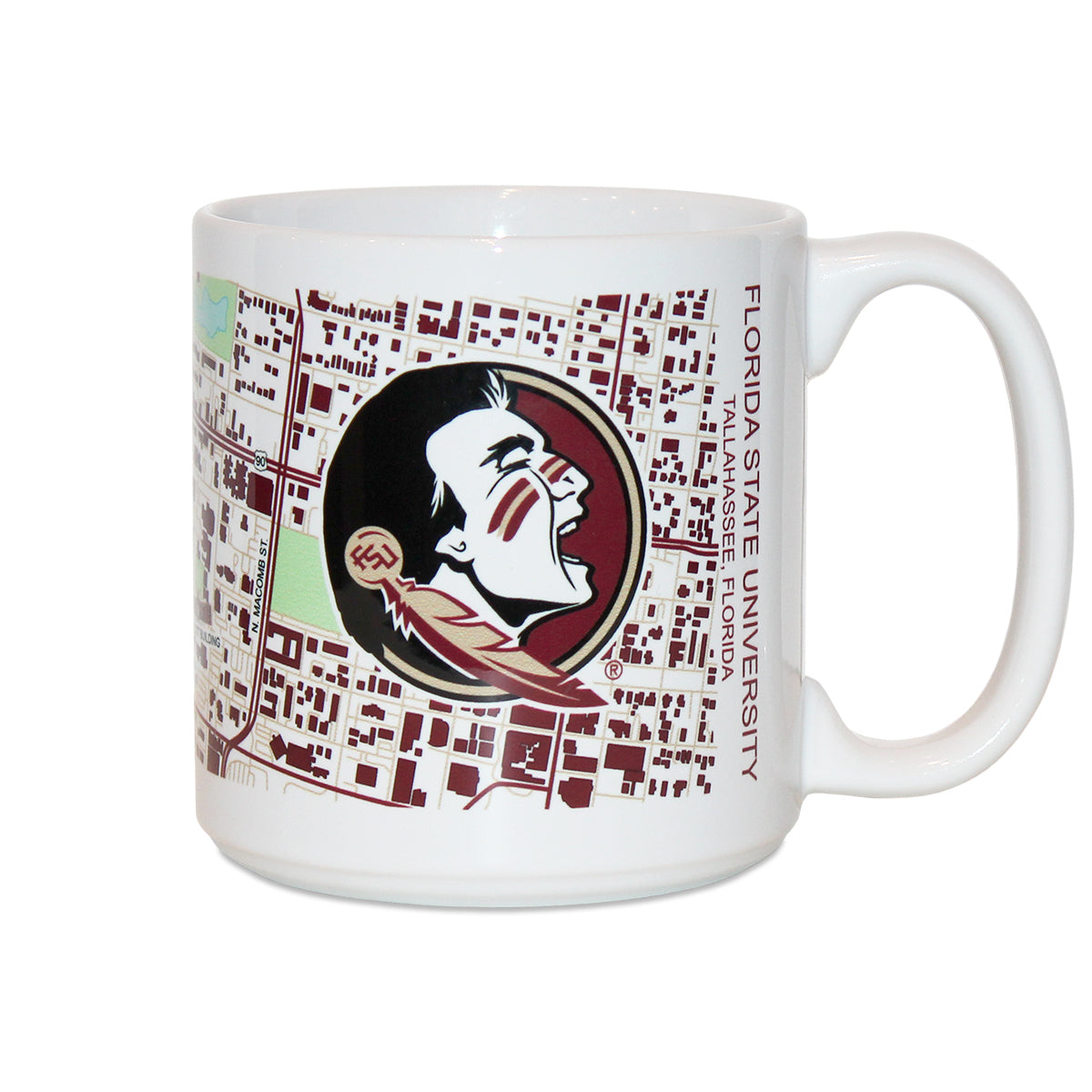 RFSJ Seminole Logo/Campus Map Design 20oz Ceramic Mug - White