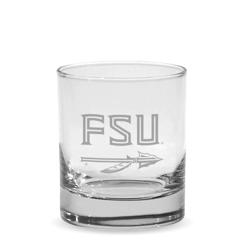 RFSJ Etched FSU Spear Decanter Set Gift Box