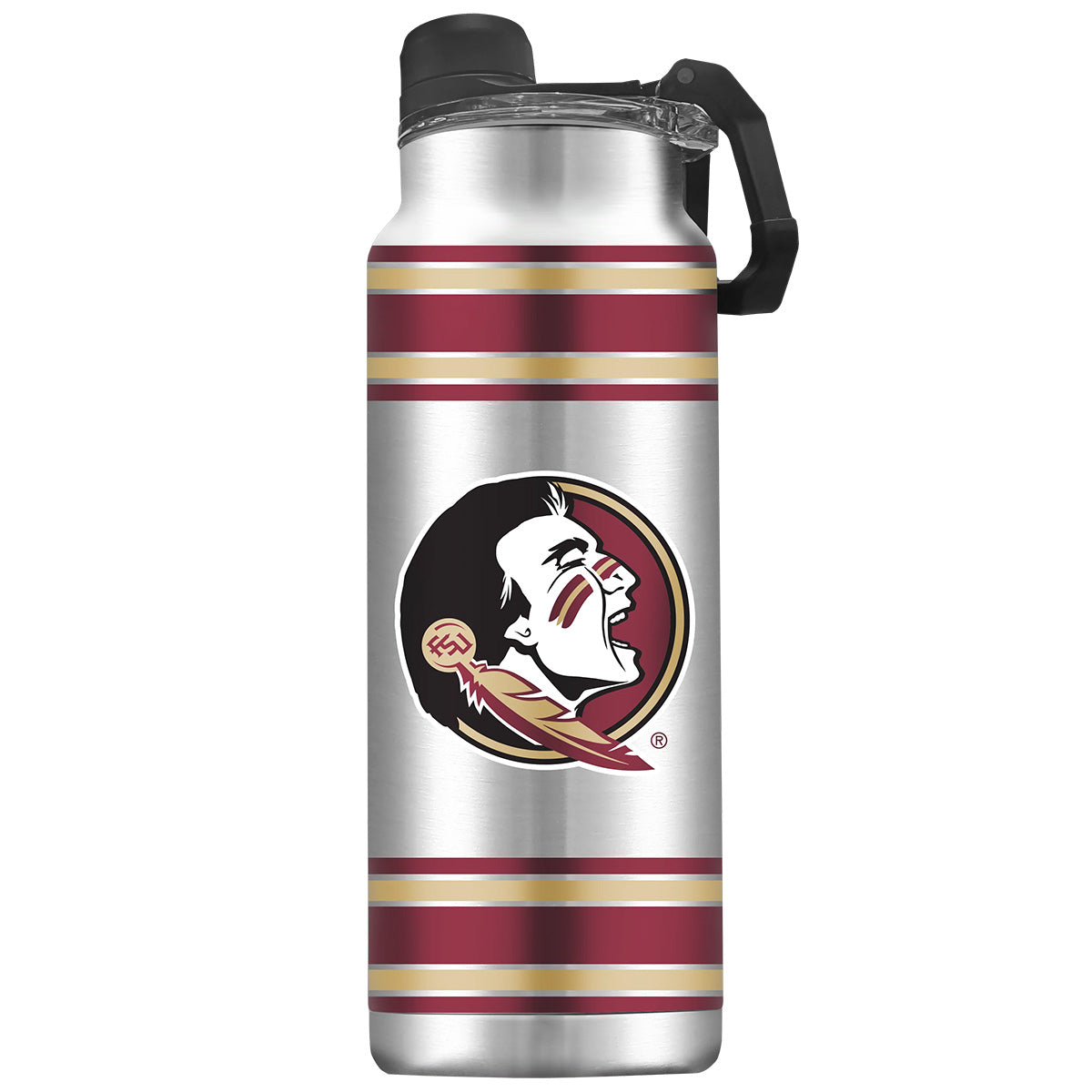 Gametime Sidekicks Seminole Logo 40oz Stainless Steel Bottle