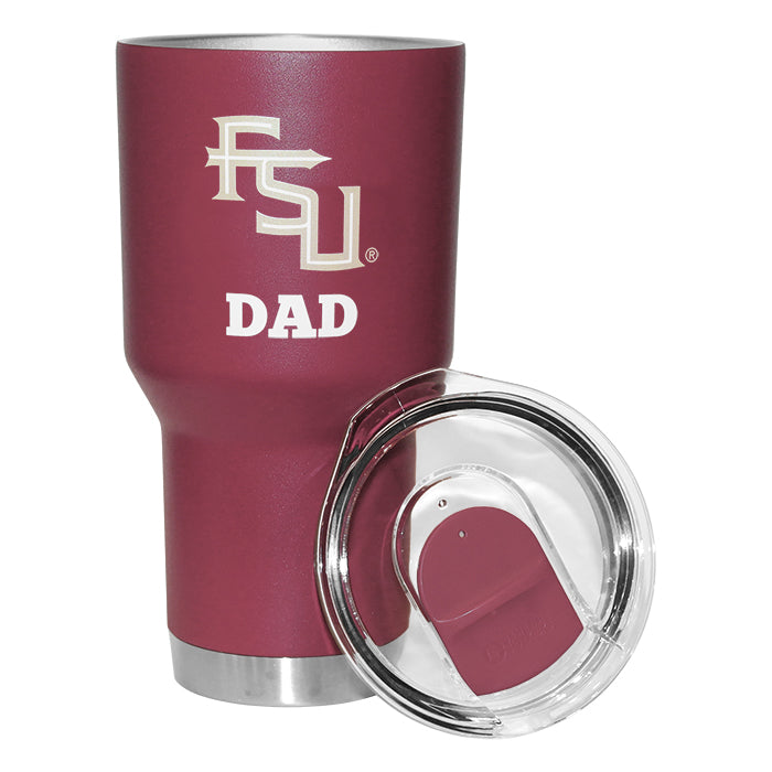 GameTime Sidekicks FSU Dad 30oz Powder Coated Insulated Tumbler