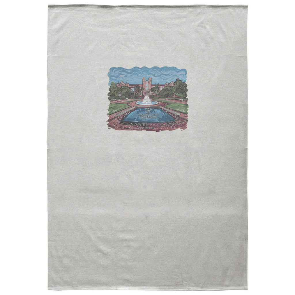 MV Sport Westcott Watercolor Sweatshirt Blanket - Oatmeal