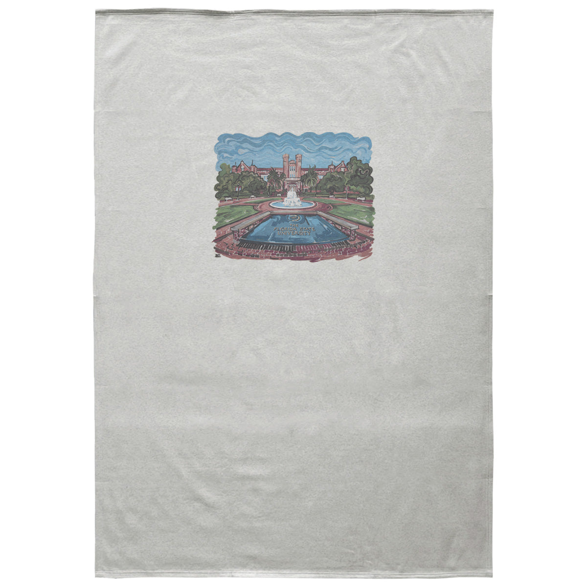 MV Sport Westcott Watercolor Sweatshirt Blanket - Oatmeal
