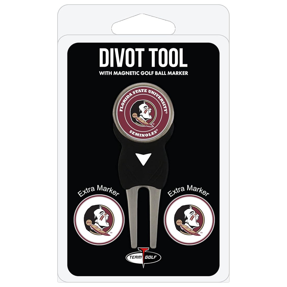 Team Golf Florida State Seminole Logo Divot Tool and Ball Marker Pack