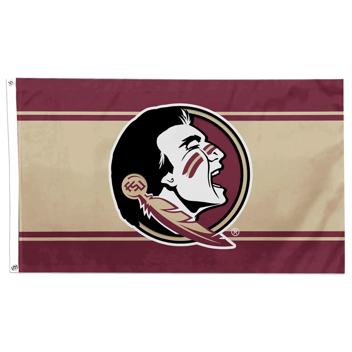 Logo Brands Seminole Logo 3'x5' House Flag - Garnet/Gold