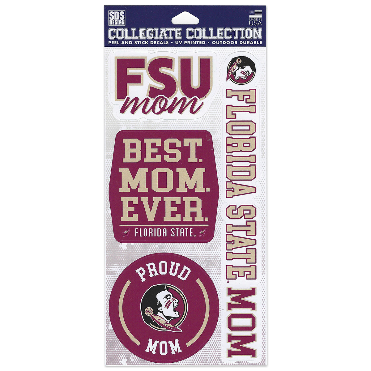 SDS FSU Mom Decal Sheet