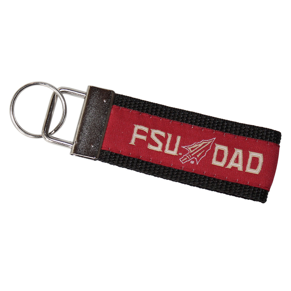 Neil Enterprises FSU Dad Arrowhead Design Woven Key FOB