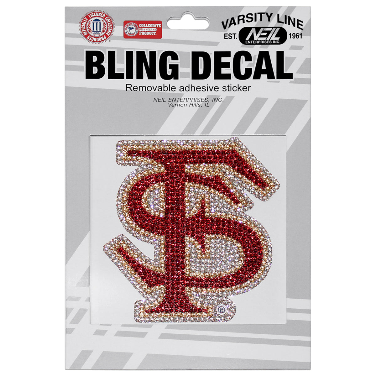 Neil Enterprises Interlocking FS Bling Decal