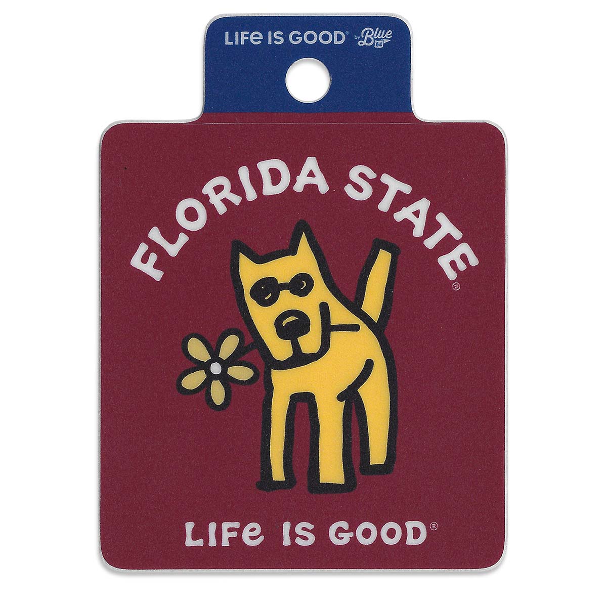 Blue 84 Florida State Life is Good Dog Decal