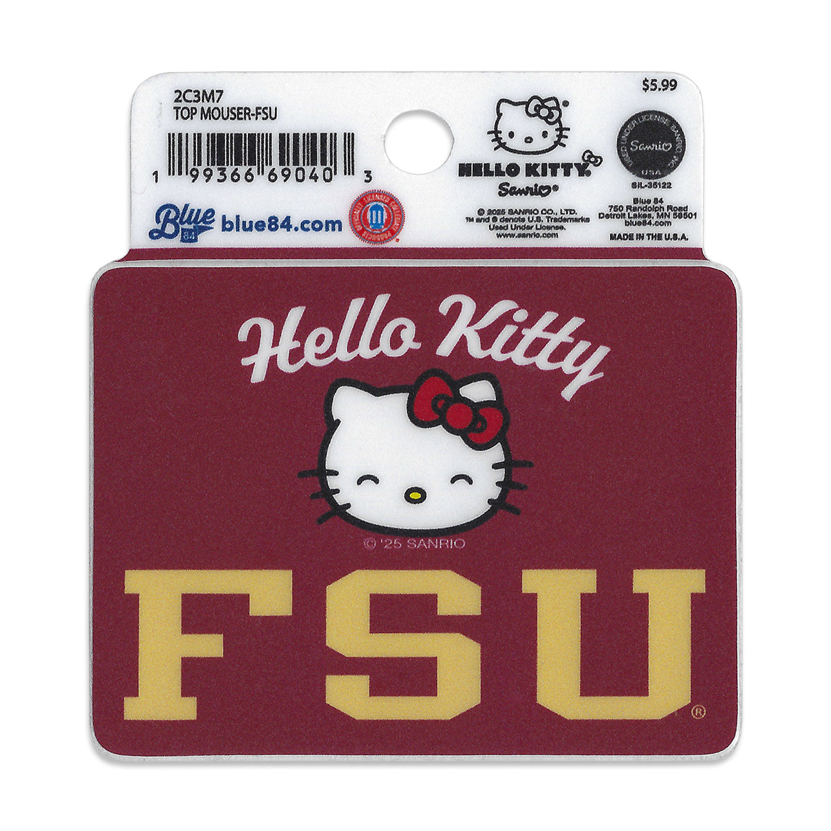 Blue 84 Hello Kitty FSU Decal