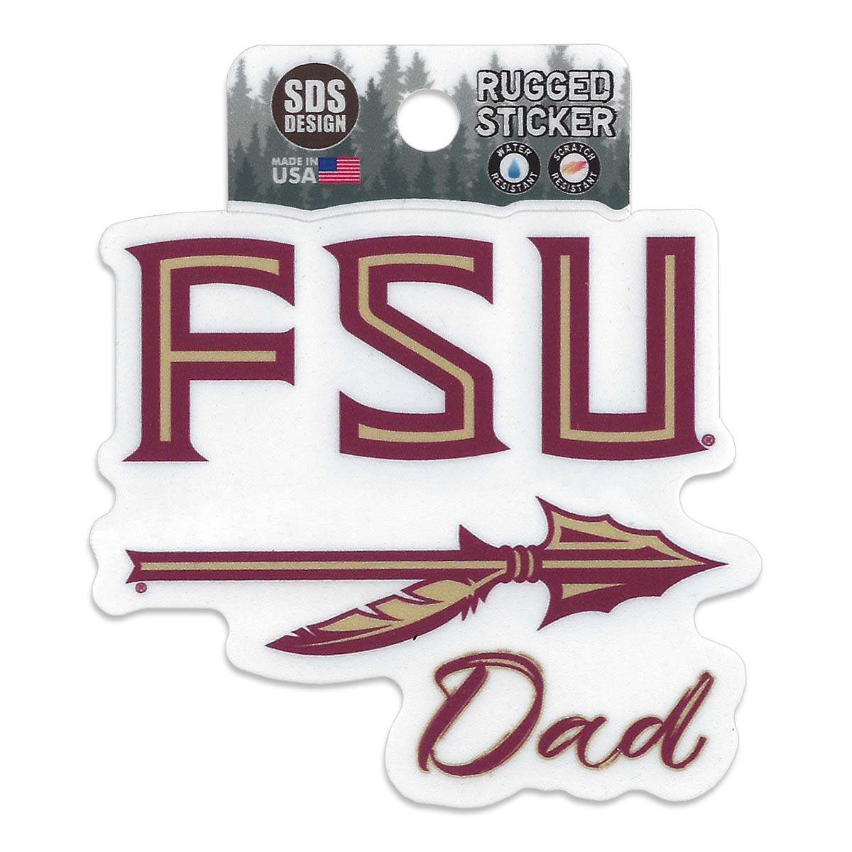 SDS FSU Spear Dad Decal