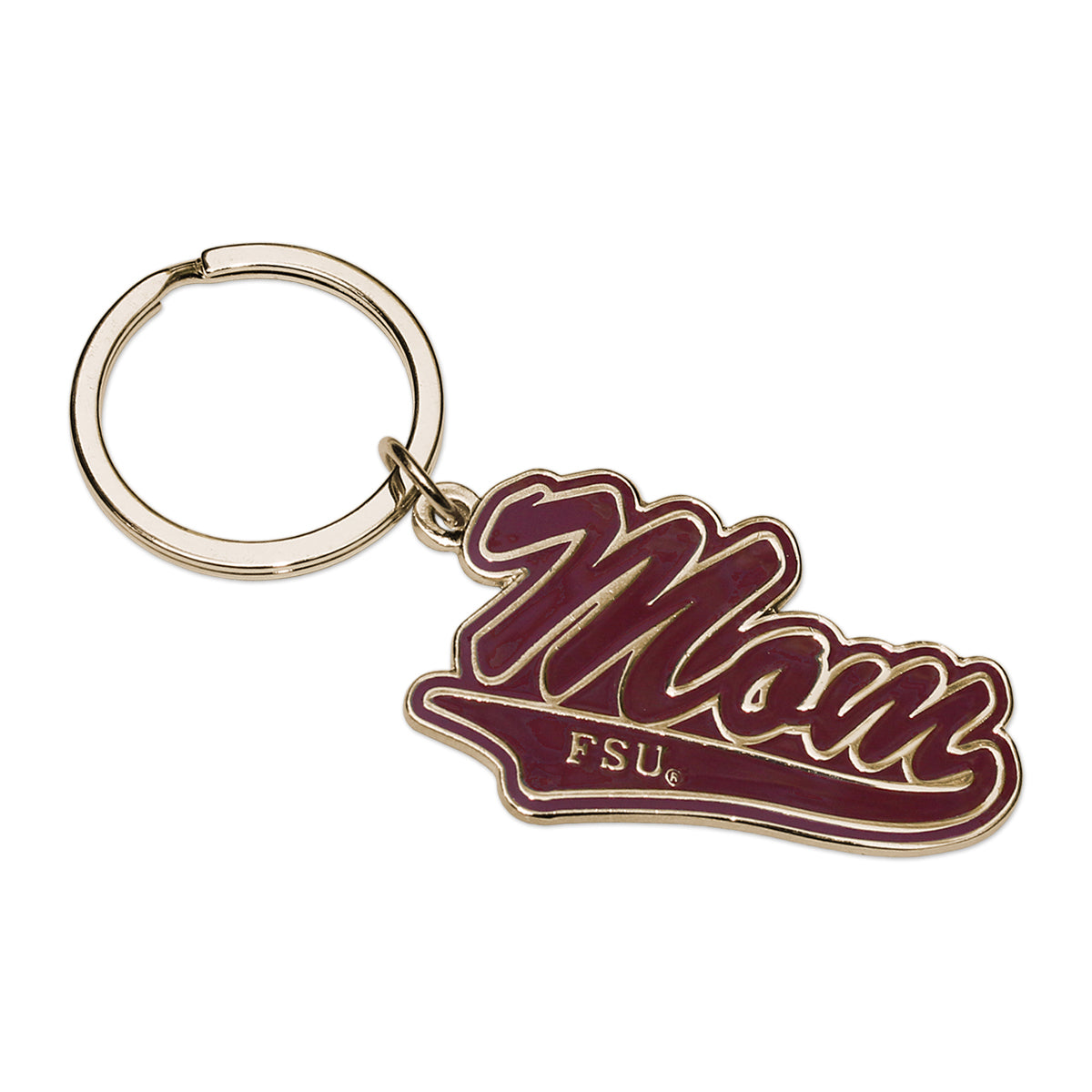 Neil Enterprises FSU Mom Metal Keytag - Gold