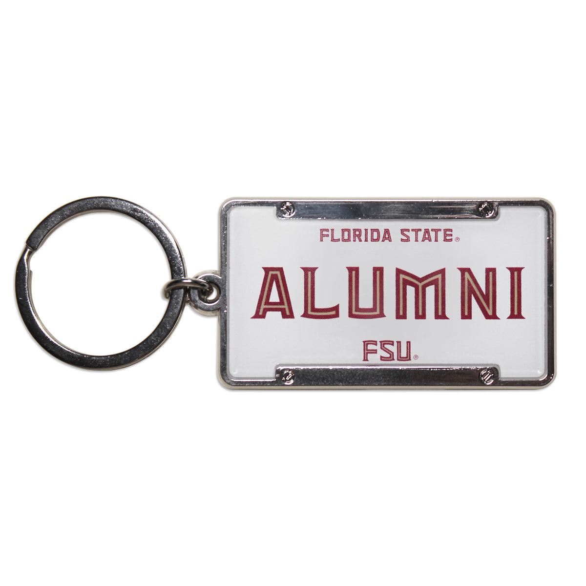 Jardine  Florida State Alumni FSU Design License Plate Keychain