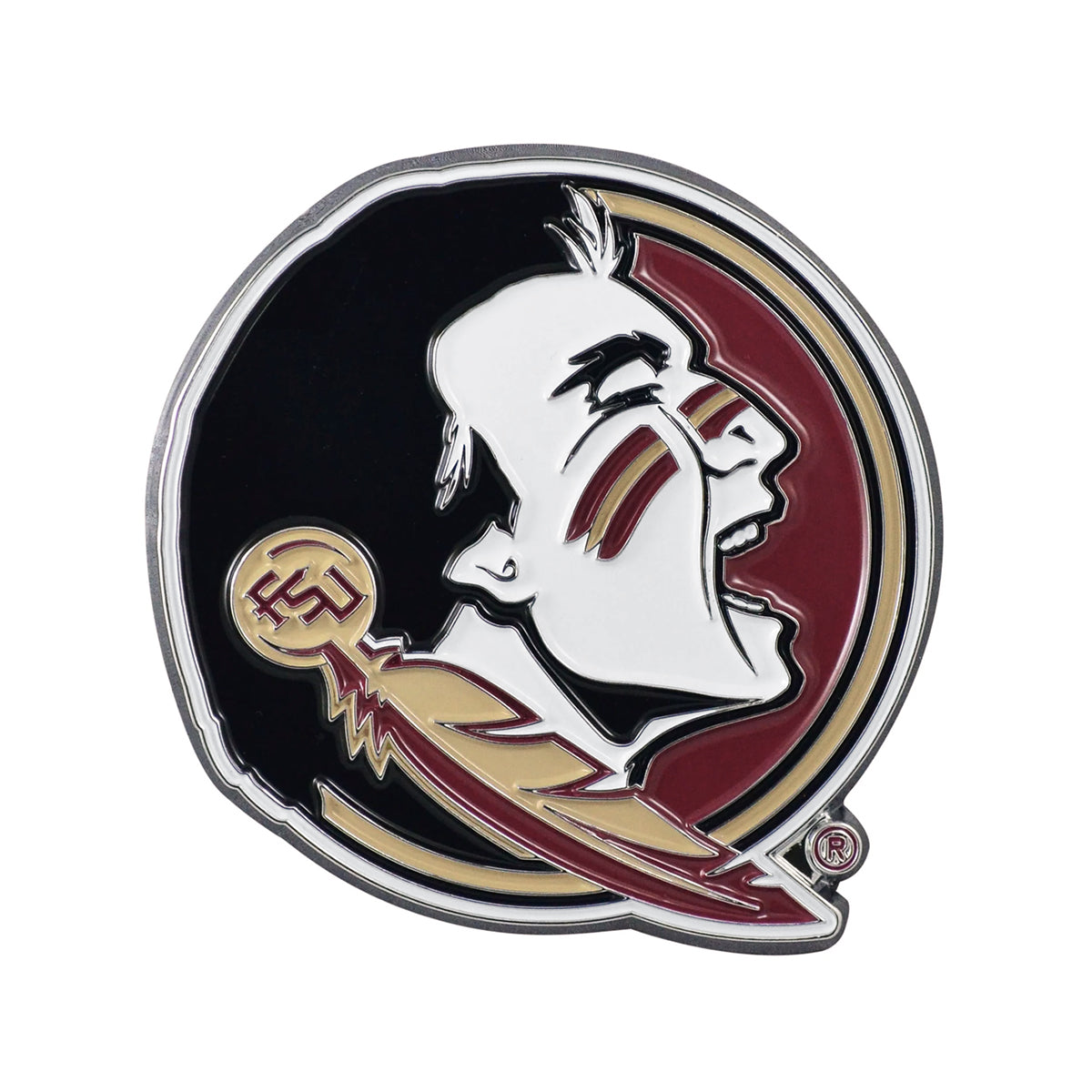 Logo Brands Color Seminole Logo Metal Emblem