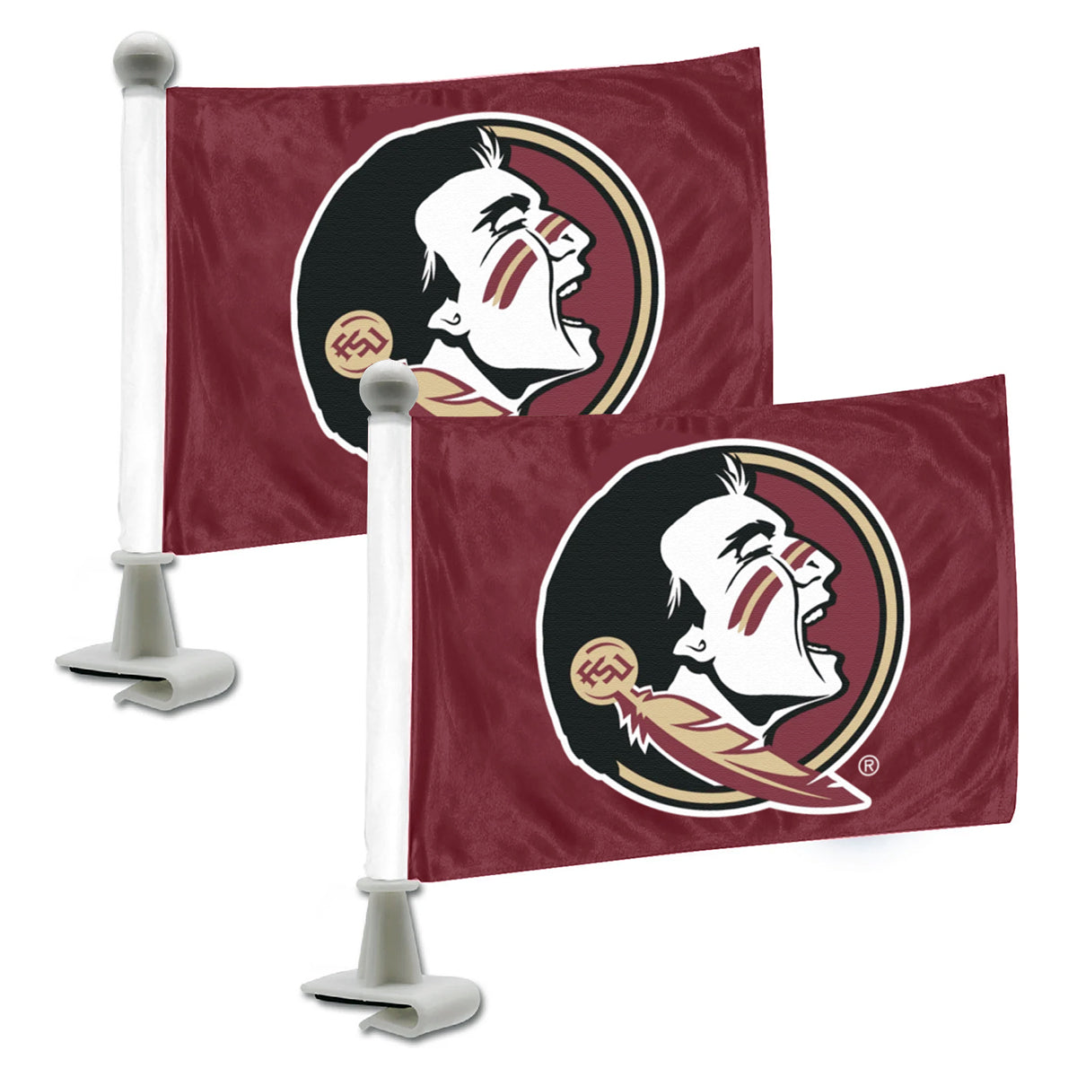 Logo Brands Seminole Logo Ambassador Car Flag Set