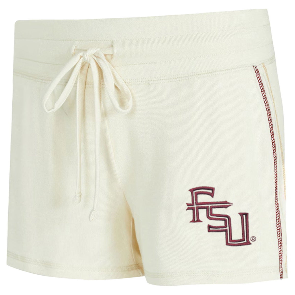 Concept Sports Women's Stacked FSU Hacci Knit Short - Cream