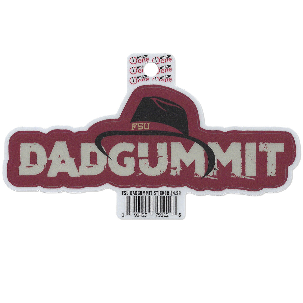 Image One Dadgummit Decal - Garnet