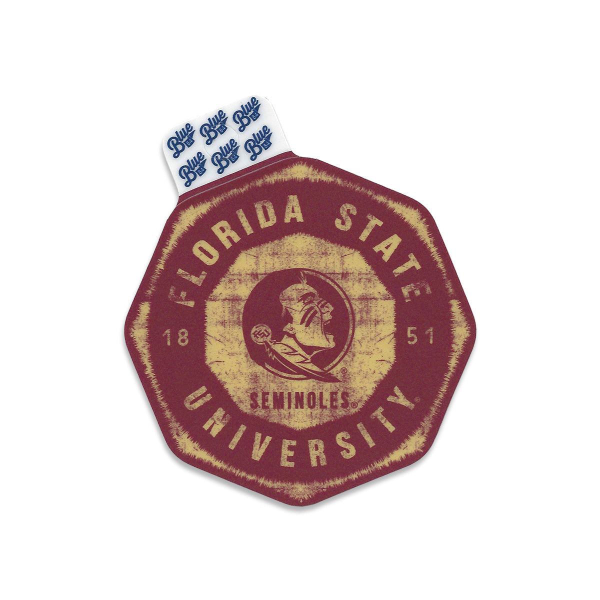 FL. ST. UNIV. SEM HD OCTOGON DECAL