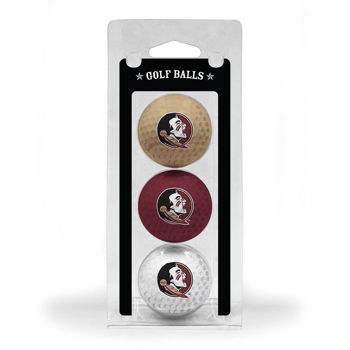 Team Golf Florida State Seminoles 3pk Golf Balls