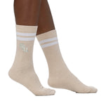 ZooZatz Women's Stacked FSU Plush Yarn Socks - Sand