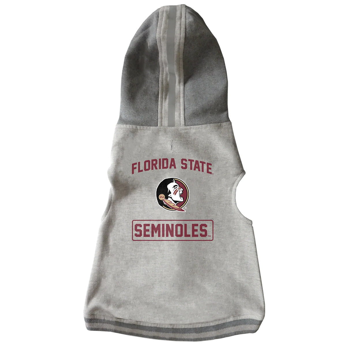 Little Earth Pet Florida State Seminoles/Seminole Logo Hooded Fleece - Grey