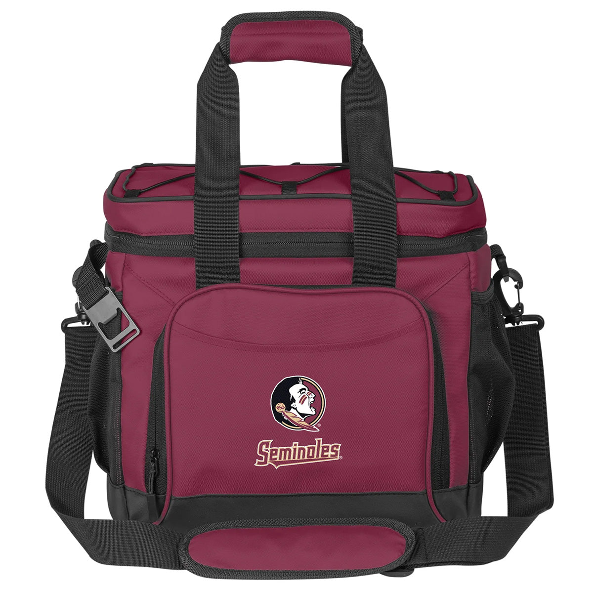 Logo Brands Seminole Logo/Seminoles 24 Can Flex Cooler - Garnet/Black