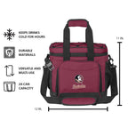 Logo Brands Seminole Logo/Seminoles 24 Can Flex Cooler - Garnet/Black