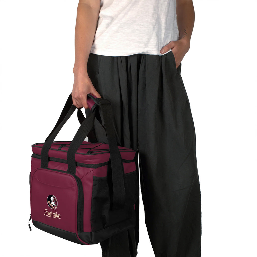 Logo Brands Seminole Logo/Seminoles 24 Can Flex Cooler - Garnet/Black