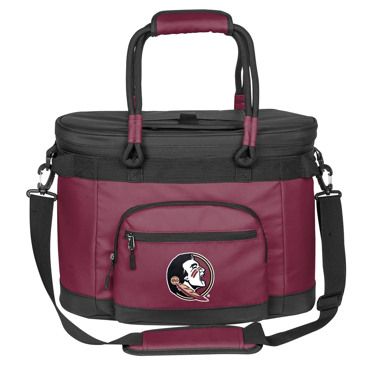 Logo Brands Seminole Logo 35 Can Flex Cooler - Garnet/Black