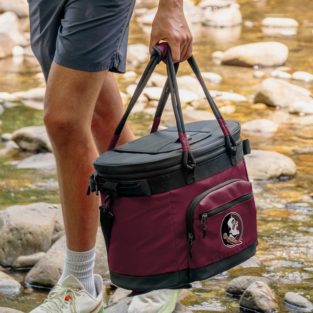Logo Brands Seminole Logo 35 Can Flex Cooler - Garnet/Black