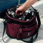 Logo Brands Seminole Logo 35 Can Flex Cooler - Garnet/Black