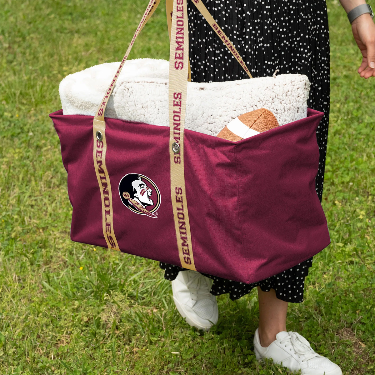 Logo Brands Seminole Logo Picnic Caddy - Garnet