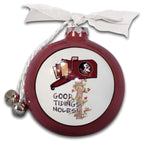 Magnolia Lane Good Tidings Noles Design 3.5" Boxed Ornament - Garnet