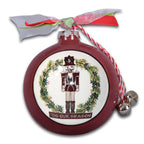 Magnolia Lane  Seminole Logo/Nutcracker Design 3.5" Boxed Ornament - Garnet