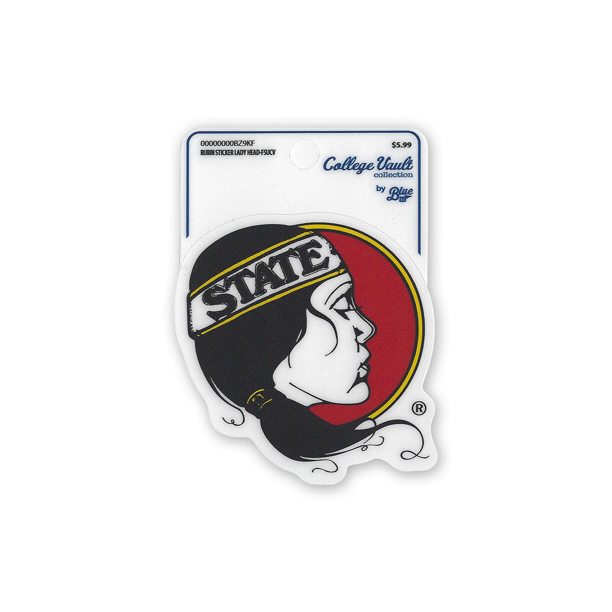 Blue 84 Vault Lady Seminole 3"x4" Decal