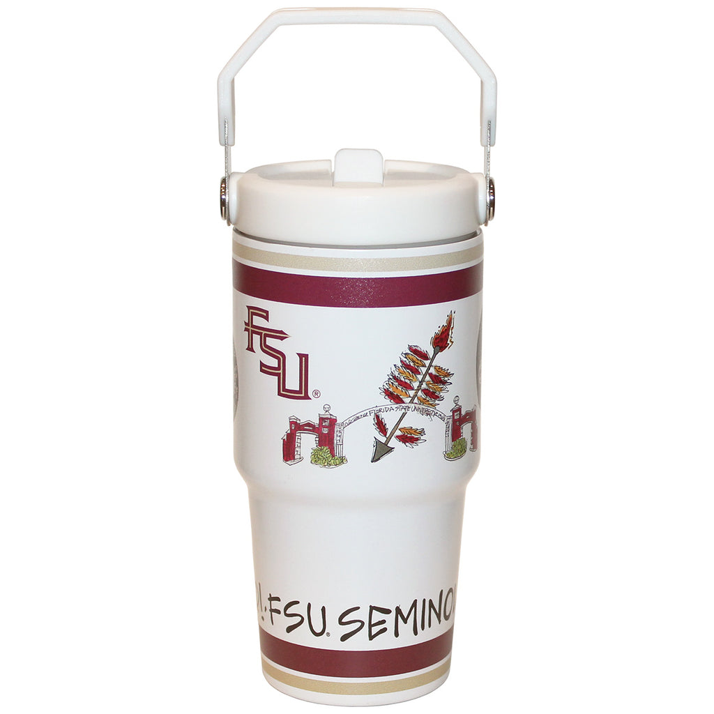 Magnolia Lane FSU Seminoles Unconquered Multi Logo Design 20oz Tumbler